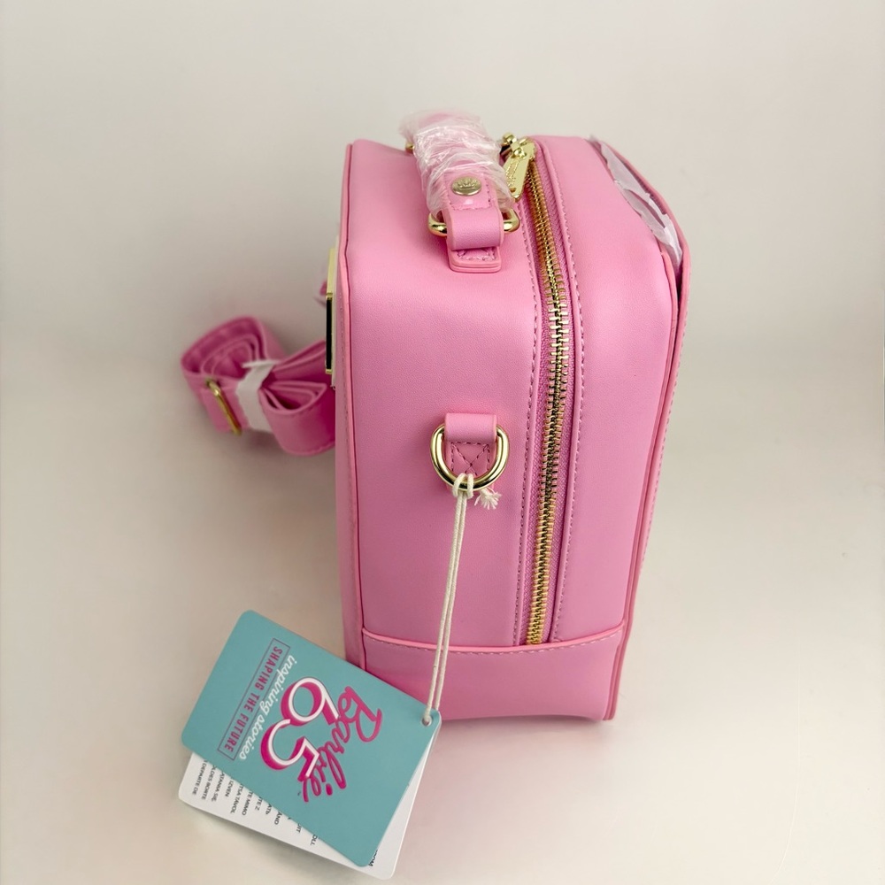 Loungefly Barbie 65th Anniversary Hard Tag Crossbody Bag New With Tags - Picture 9 of 16